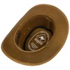 SCIPPIS Irving Leather Hat, Brown, S