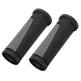 TOPCABIN 2X Short Mini Handlebar Bicycle Grips Fit Many Standard Bikes 90MM Length (Black + Grey)