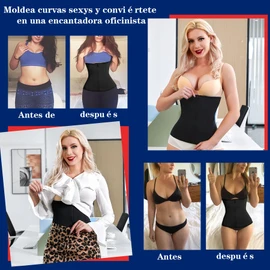KUMAYES Faja Moldeadora para Mujer Control Barriga Ajustable,Fajas Colombianas Cinturilla con Cremalleras y Hueso de Acero,Faja Reloj de Arena Moldeadora,Postparto Faja Reductora para Moldear Cintura