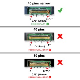 LCDBros Replacement Touch Screen for Lenovo THINKPAD P15V (1ST GEN) 20TR 40 Pins FHD 1920x1080 LCD LED Display with Tools & Tape