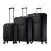 Viaggi V1100-03pc-blk Italy Sione Softside Spinner 3pc Set, Black, One