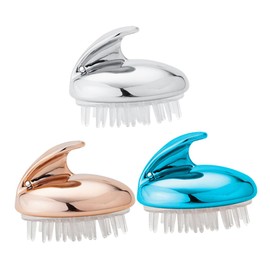 FRCOLOR 3pcs Scalp Scrubber Lightweight Anti-dandruff Combs for Men Women and Pets Massage Hair Combs for Itchy Scalp Relief Travel-friendly Design