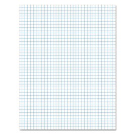 Ampad 8 1/2 x 11 Inches White Quad Pad, 4 Square Inch, 50 Sheets, 1 Each (22-030C)