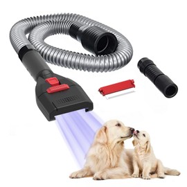 Defurry Pet Vacuum Grooming Brush and Shedding Kit for Dog/Cat Loose Hair, Professional Accessories Remover for Pet's Undercoat Fur