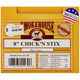 Smokehouse Chicken Stix Dog Treatss, 60 Count - 55430-6