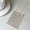 Goldegg 925 Sterling Silver Cross Necklace for Women 1mm Box
