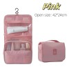 Hanging Toiletry Bag for Travel – Foldable Polyester Organizer with