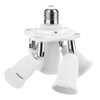 DiCUNO 5 in 1 E26 Light Socket Splitter Adapter, Standard