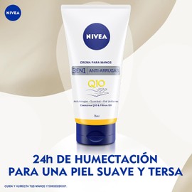 NIVEA Nivea Crema De Manos Anti-arrugas Q10 75ml, color, 75 ml, pack of/paquete de : Amazon.com.mx: Belleza