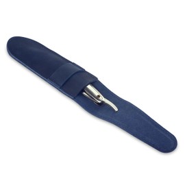 Straight Razor Case, Genuine Cowhide Leather Straight Razor Cover, Barber Straight Razor Holder, Travel Razor Case (Blue)