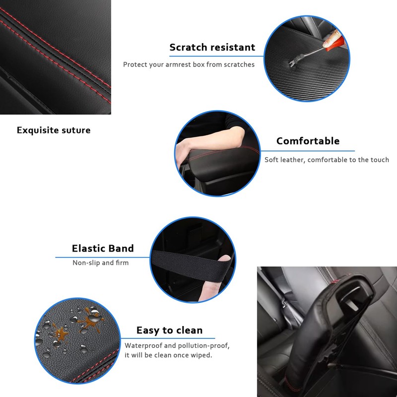 XYHGM Car Center Console Armrest Cover for Nissan Rogue 2014-2020