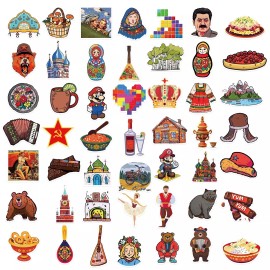 Russia 20 Random Russian Culture Stickers USSR Decals Laptop Hydro Yeti Free Shipping