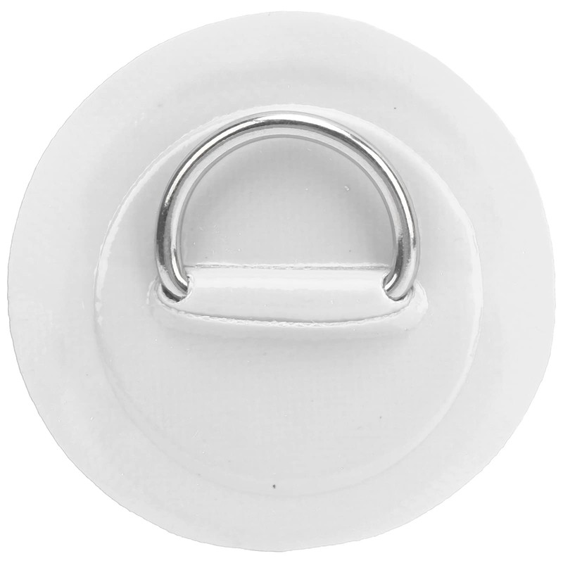 Inflatable Boat D‑Ring Pad, Stainless Steel + PVC D‑Ring Pad