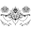 4 Sheets Breast Tattoos Underboob Tattoos Flowers Lotus Flowers Tattoos