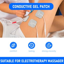 Thoquene Electrode Pads, Replacement Sets with 16pcs Gel Pads Heat and Cold Therapy