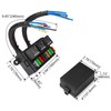Weasch 12V Pre-Wired Fuse Relay Box, 3 Relays and 9