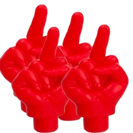 Tire Valve Stem Caps Cover, 4 Pcs Car Tire Caps, Universal Stem Covers for Cars Trucks Motorcycles SUVs and Bikes, Car Accessories (red)