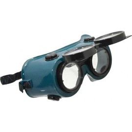 PRO-SAFE Lift-Front Round Welding Safety Goggles: Green Lens Shade 5