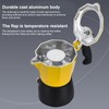 2 Cup 100ML Moka Coffee Pot Single Valve Aluminum Coffee