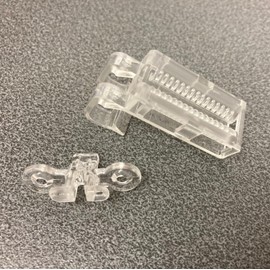 Hillarys-type 35mm/50mm 2-part Valance/Pelmet Clip Set (pack of 3)