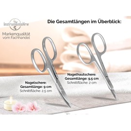 Professional Nail Scissors Set Manicure Nail Skin Scissors Pedicure Foot Nail Scissors - Premium Nail Scissors Set with Case