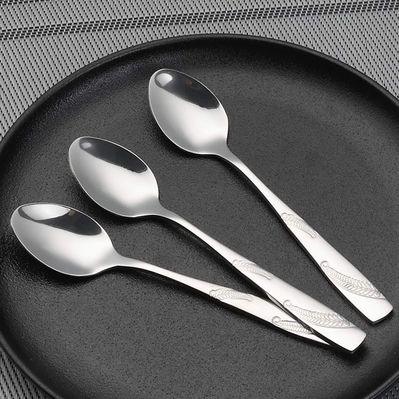 Bringer 12-Piece Coffee Spoons, Stainless Steel Mini Espresso Spoons