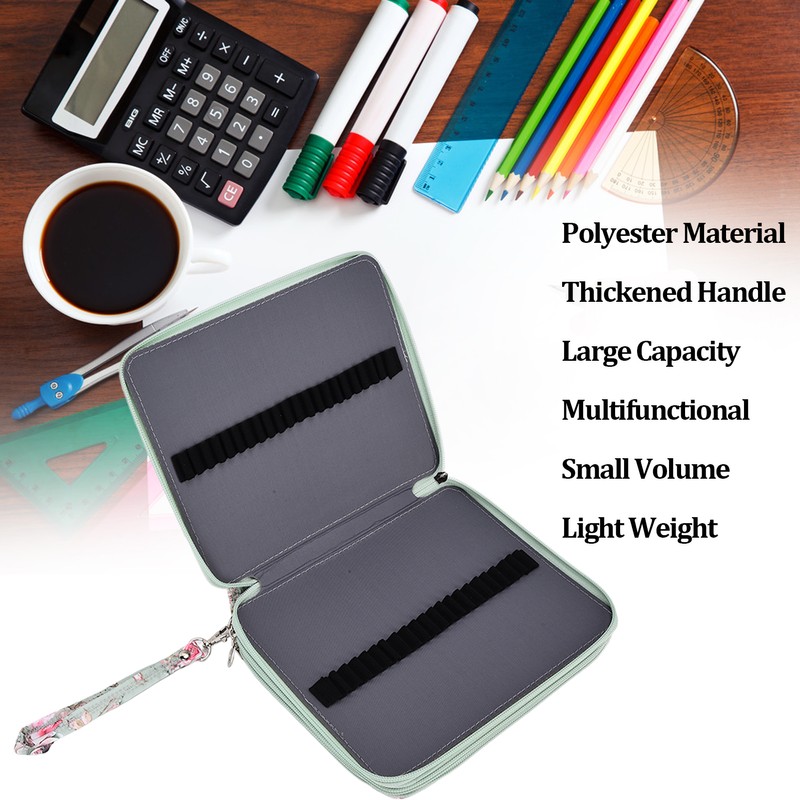 Pencil Box Large Capacity Thickened Handle Lightweight Portable Multifunctional Cosmetic