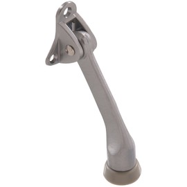The Hillman Group The Hillman Group 852369 4" Kickdown Door Stop- Satin Chrome 1-Pack