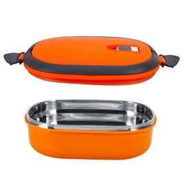 Stainless Steel Bento Box, Leakproof Lunch Box with Handle Insulated Food Storage Container for Work Travel