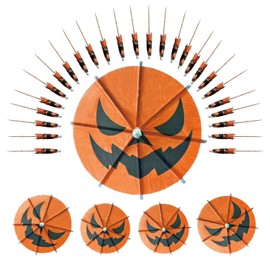 140 Pcs Halloween Pumpkin Cocktail Drink Umbrella Picks, 4 Inch Spooky Paper Toothpicks with Pumpkins Cocktail Umbrellas Fruit Dessert Cupcake Topper Sticks for Halloween Party Decorations (Orange)