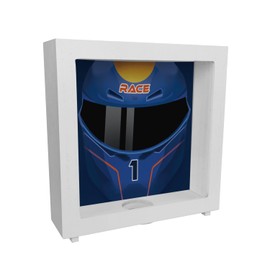 Motorsport Helmet Frame Money Box Made of Wood in Dark Blue Frame Money Box Made of Wood Motorsport Racing Car Helmet Motorcycle Piggy Bank Racing Money Box Racing Children Car Sports Car