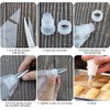 JRSHIRLEYLTD 100 Pieces Disposable Icing Bags Pastry Bags and Nozzles