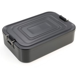 Troika Unisex - Adult Lunch Box, Black, Lunch Box XL