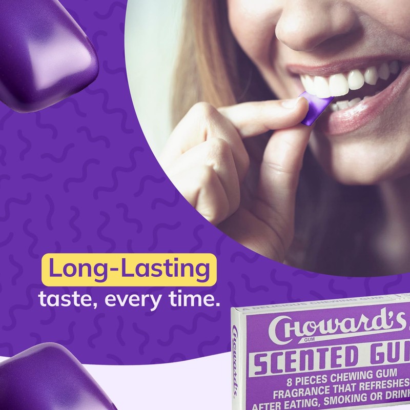 Choward's Mints Candy and Gum Variety Pack | Violet, Spearmint,