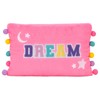 iscream Rainbow Dream Applique 16" x 10" Rectangular Furry Accent