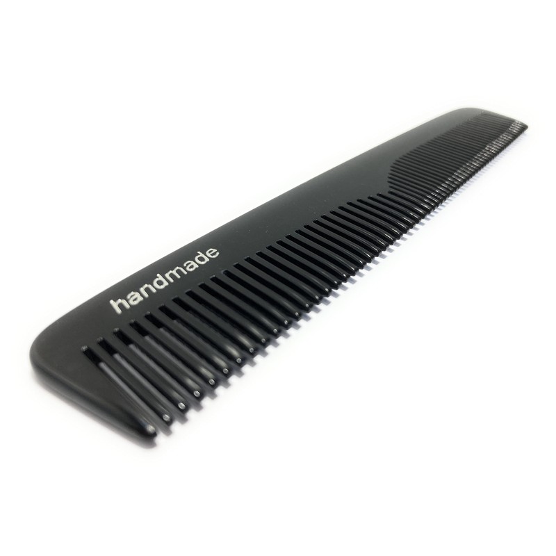 Swedish Crown Pocket Comb Sawn 12.5 cm Handmade Black Comb