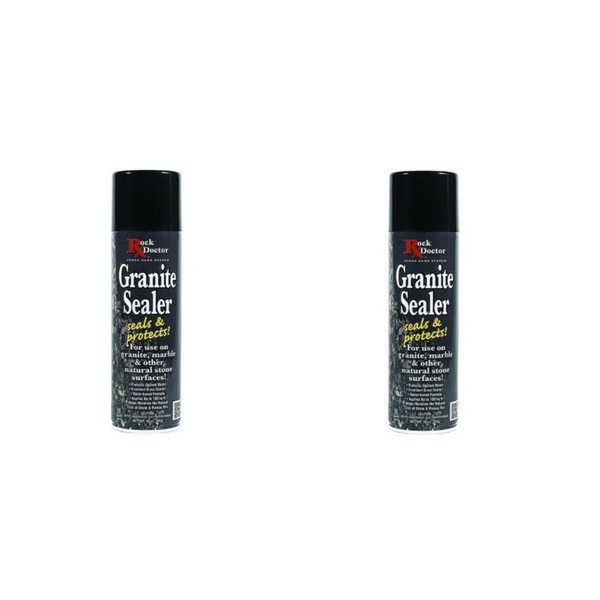 Rock Doctor Granite Sealer Spray – Seals & Protects Surfaces – (18 oz) Surface Sealer Spray, Granite/Marble Sealer Surface Spray for Vanity, Kitchen Counters, Bathroom Stone Surfaces 2 Pack