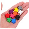 POPETPOP 100pcs Game Tokens Sorting Wooden Maple Token Counting Chess