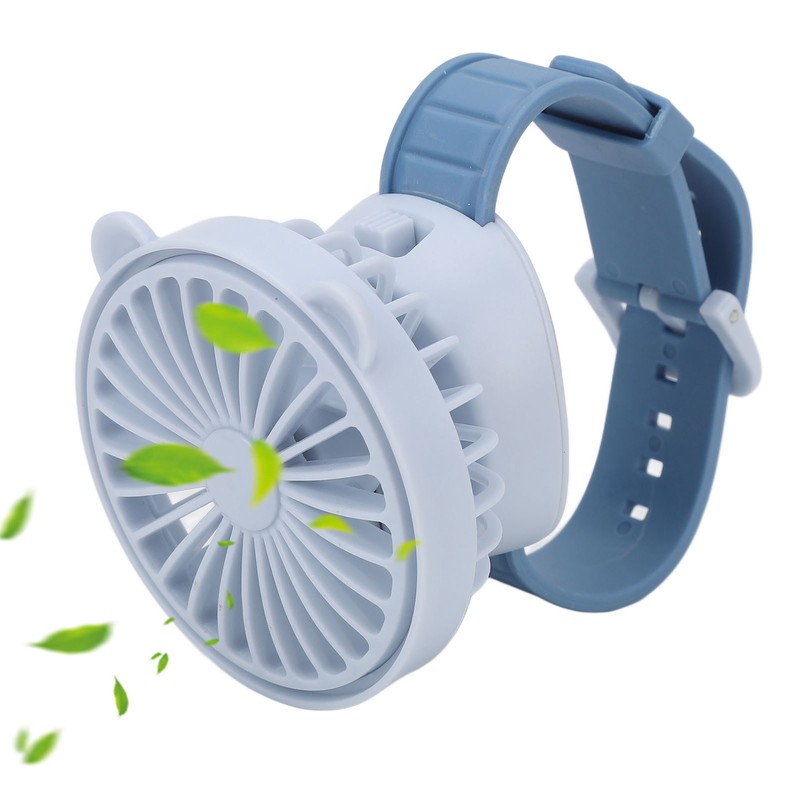 Protable Watch Fan with Adjustable Wristband Children Cartoon Electric Fan