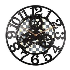 MACKENZIE-CHILDS Courtly Check Farmhouse Wall Clock - Small