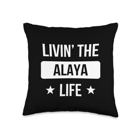 Livin' The Alaya Life Family Reunion Squad First Last Name Throw Pillow