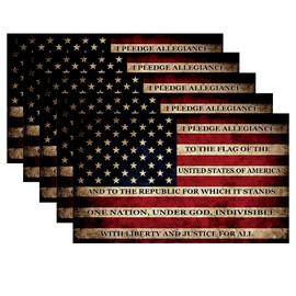 Vashun Reflective American Flag Stickers-5PCS Reflective American Flag Car Decals 4.9×2.9Inch USA Flag Sticker Waterproof Decals for Car,Hard Hat,Window,Water Bottle Motorcycle (5P-3)