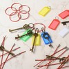 25 Pack Wire Keychain Cable,5.9 Inches Nylon Coated Stainless Steel