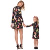 Fymnsi Christmas Mother Daughter Dress, Partner Look, Long Sleeves, Christmas