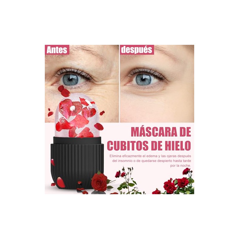 Rodillo Facial, Juego de 2 Piezas con 2 Bolsas, Hielo