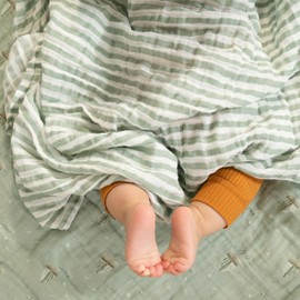 aden + anais 100% Organic Cotton Muslin Swaddle, Breathable Baby Blanket, Ideal for Boys, Girls, Newborns, Babies & Infants, Receiving Blanket, Soft and Lightweight Wrap, 4 Pack, Sailing Seas