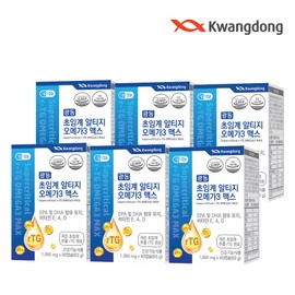 Guangdong Supercritical rTG Altige Omega3 Max 2-month supply, 60 capsules, 6 units / 광동 초임계 rTG 알티지 오메가3 맥스 2개월분 60캡슐, 6개