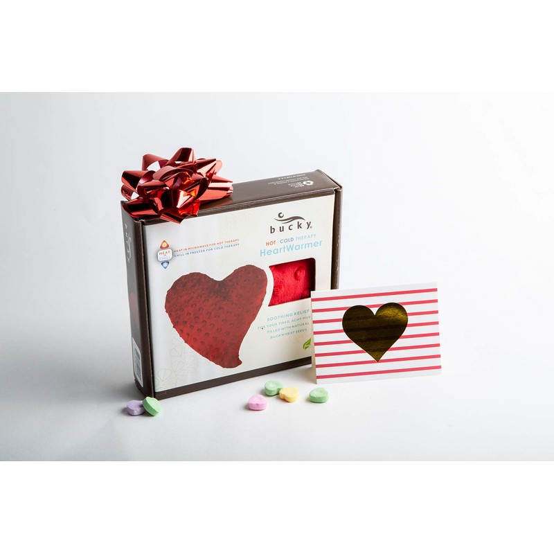 Bucky Heartwarmer-Mini Hot&Cold Therapy Pad, Red, Small