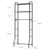 Kitsure Over Toilet Storage Rack - Metal Over Toilet Bathroom