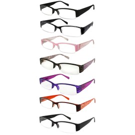 Edge I-Wear Rectangular Semi-Rimless Plastic with Spring Hinge 540603PTT 3.25 Black Line Matte Gray